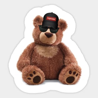 bad boy teddy Sticker